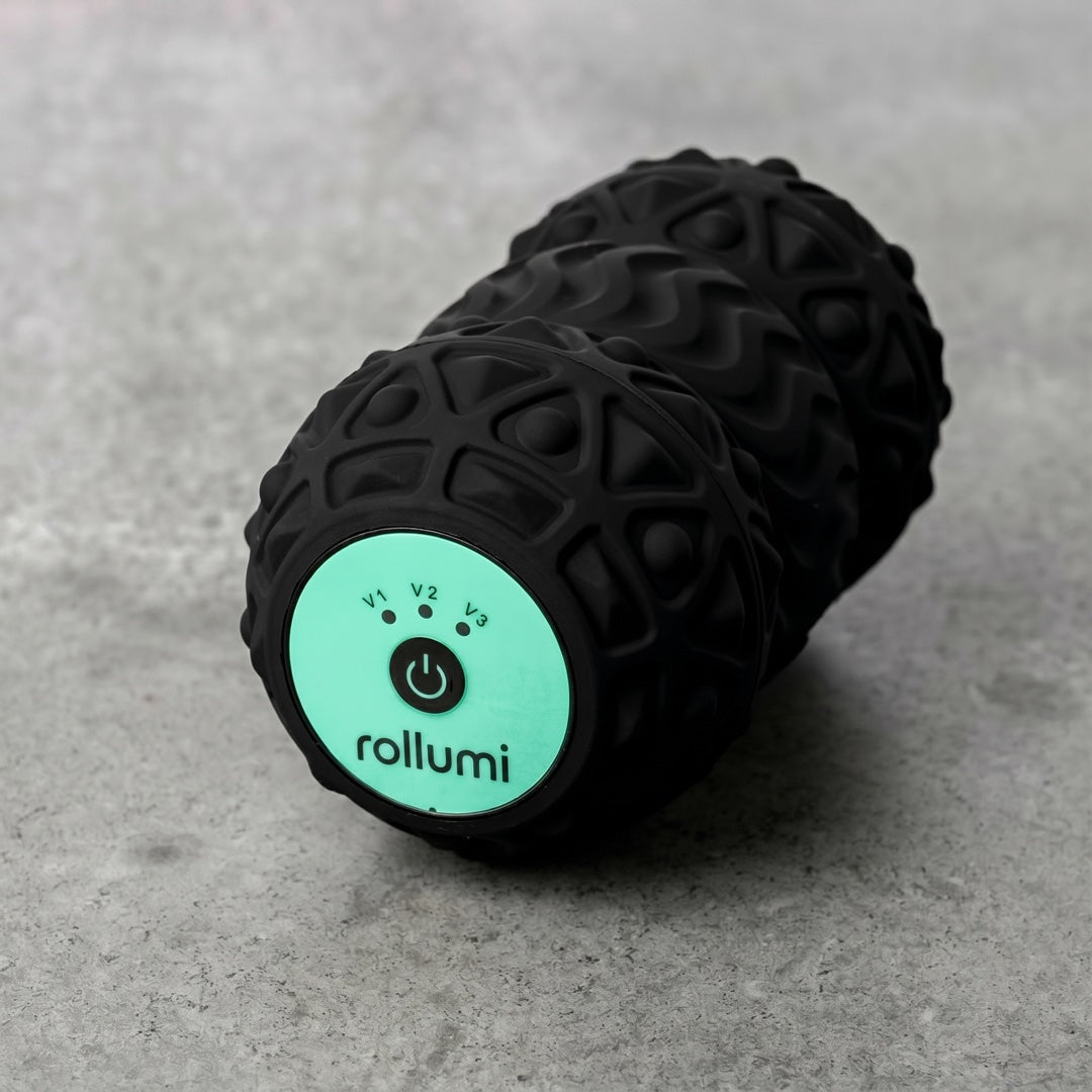 Rollumi Vibrating Massage Roller — Midnight Black