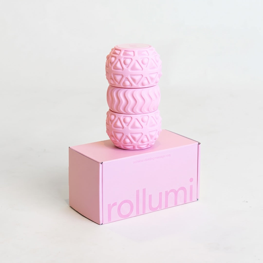 Rollumi Vibrating Massage Roller — Blush Pink